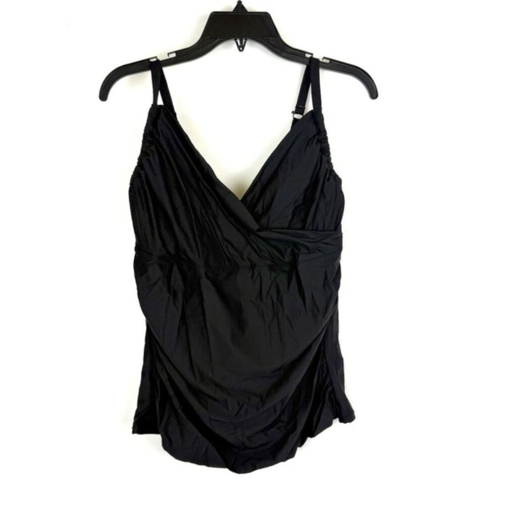 Sunsets Elegant Black Tankini top  Swimsuit